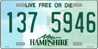 NH license plate 1375946