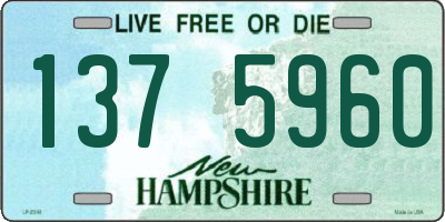 NH license plate 1375960