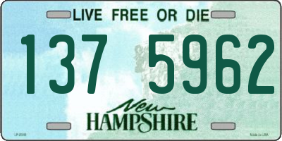 NH license plate 1375962