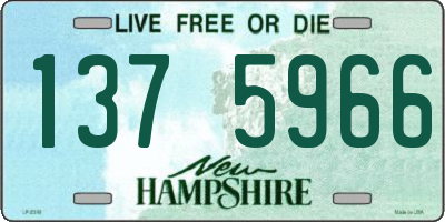 NH license plate 1375966