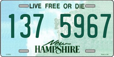 NH license plate 1375967