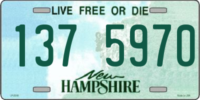 NH license plate 1375970