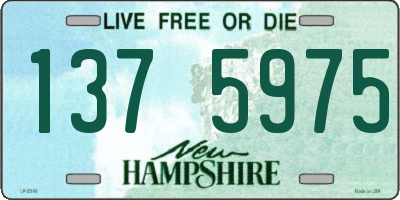 NH license plate 1375975