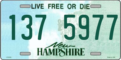 NH license plate 1375977