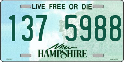 NH license plate 1375988