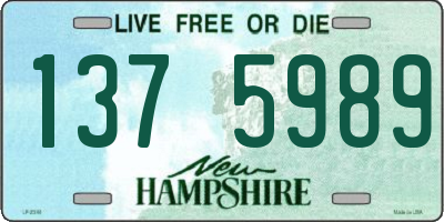NH license plate 1375989