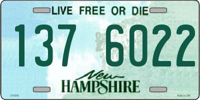 NH license plate 1376022