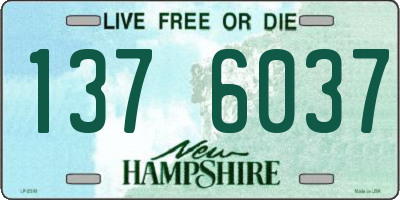 NH license plate 1376037