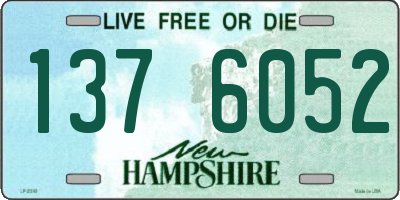 NH license plate 1376052