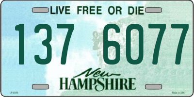 NH license plate 1376077