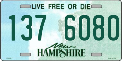 NH license plate 1376080