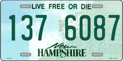 NH license plate 1376087