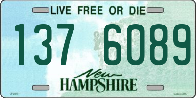 NH license plate 1376089