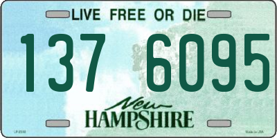 NH license plate 1376095