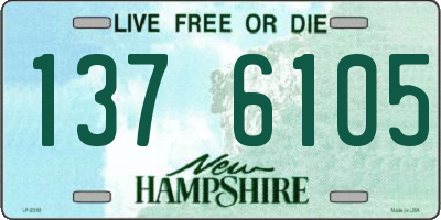 NH license plate 1376105