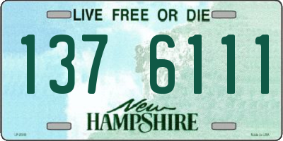 NH license plate 1376111