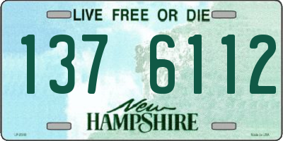 NH license plate 1376112