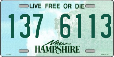 NH license plate 1376113