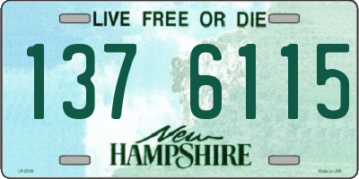 NH license plate 1376115