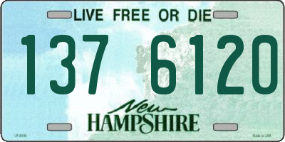 NH license plate 1376120