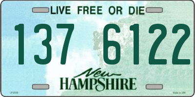 NH license plate 1376122