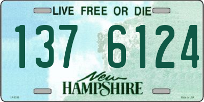NH license plate 1376124