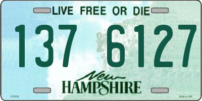 NH license plate 1376127