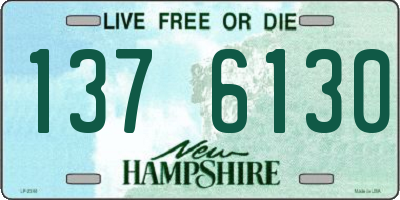 NH license plate 1376130