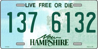NH license plate 1376132