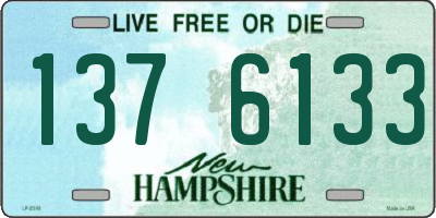 NH license plate 1376133