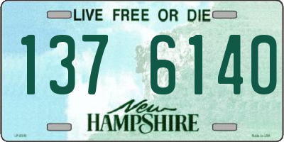 NH license plate 1376140