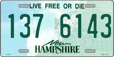 NH license plate 1376143