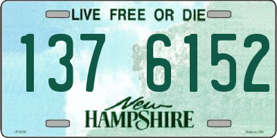 NH license plate 1376152