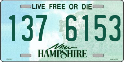 NH license plate 1376153