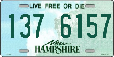 NH license plate 1376157
