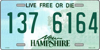 NH license plate 1376164