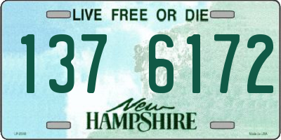 NH license plate 1376172
