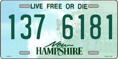 NH license plate 1376181