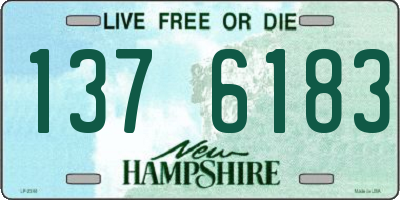 NH license plate 1376183