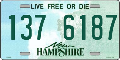 NH license plate 1376187