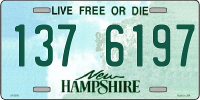 NH license plate 1376197