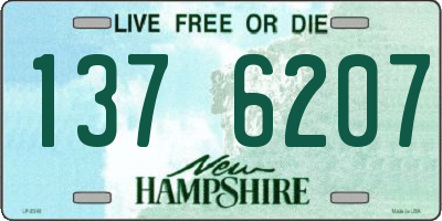 NH license plate 1376207