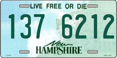NH license plate 1376212