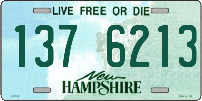 NH license plate 1376213