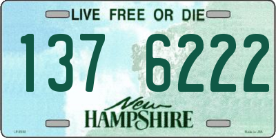 NH license plate 1376222