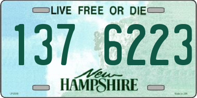 NH license plate 1376223