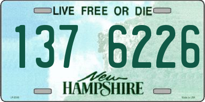 NH license plate 1376226