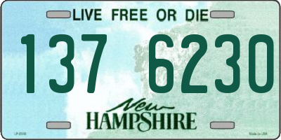 NH license plate 1376230