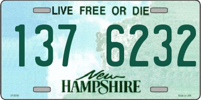 NH license plate 1376232