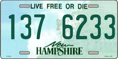 NH license plate 1376233